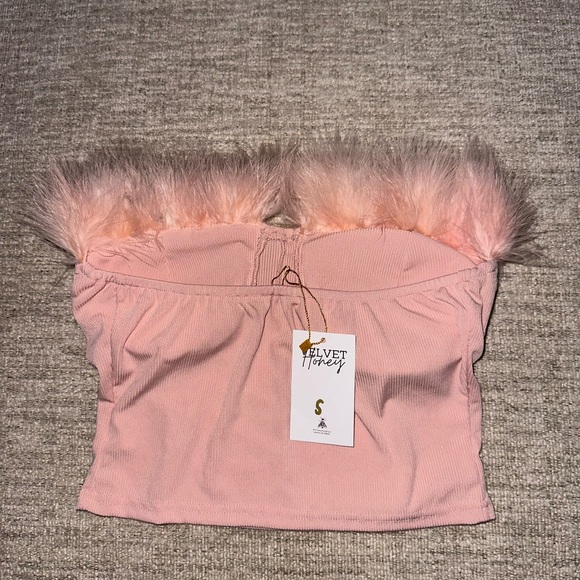 Strapless feather corset - Picture 3 of 4